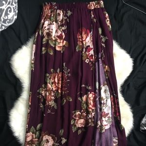 Maxi Skirt w/ slit on the side! $20